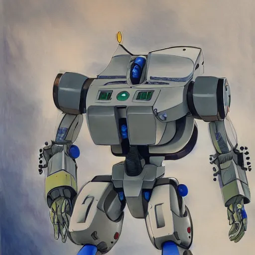 Prompt: a detailed painting of boston dynamics atlas robot by Hayao Miyazaki, Gundam style