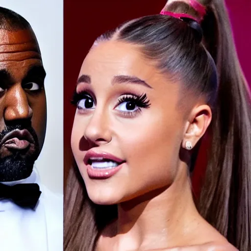 Image similar to ariana grande arguing with kanye west