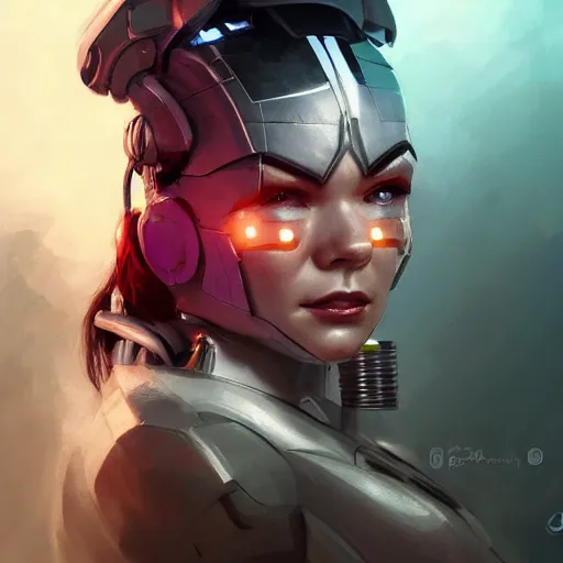 Image similar to cyborg bjork, portrait, highly detailed, digital painting, trending on artstation, concept art, sharp focus, illustration, art by artgerm and greg rutkowski and magali villeneuv