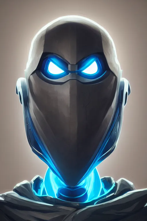 Image similar to epic mask helmet robot ninja portrait stylized as fornite style game design fanart by concept artist gervasio canda, behance hd by jesper ejsing, by rhads, makoto shinkai and lois van baarle, ilya kuvshinov, rossdraws global illumination radiating a glowing aura global illumination ray tracing hdr render in unreal engine 5