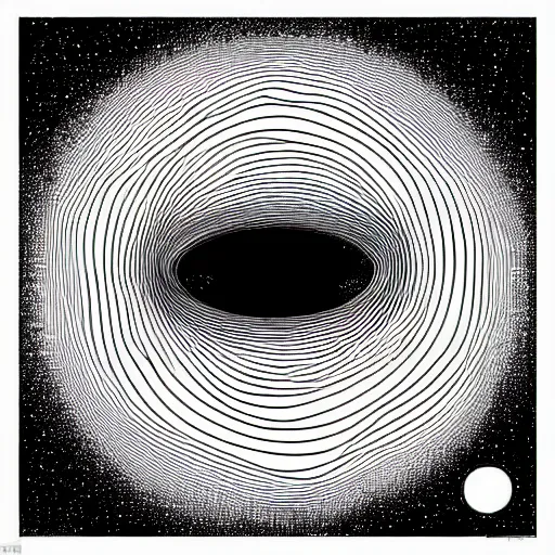 Image similar to A beautiful computer art of a black hole consuming a star. 2001: A Space Odyssey, blueprint by Apollonia Saintclair, by Joaquín Sorolla doom, extemporaneous