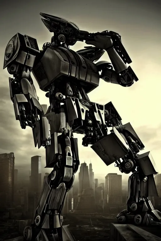 Image similar to a furture ai boxing humanoid mecha in ruin city, victory, punk style, by war robots, real steel ( 2 0 1 1 ), westworld and eve venture and pacific rim and machine warrior 5, cryengine, frostbite 3 engine, camouflage scheme, sharp focus, 8 k realistic, high definition, insanely detailed, sunny, ray tracing, realistic shaded,