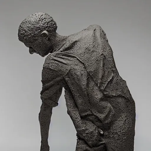 Prompt: sculpture by efrain recinos