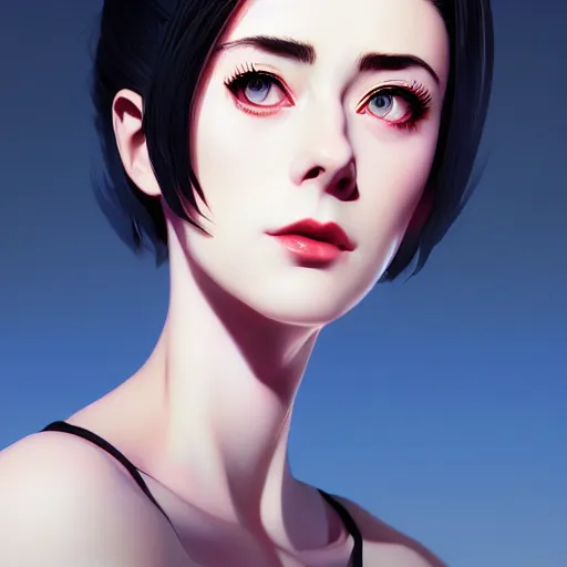 Image similar to a portrait of a beautiful sean young, art by ilya kuvshinov and wlop and and josan gonzalez, shikanosuke yagaki, mitsumayo, reivaille, digital art, highly detailed, intricate, sharp focus, trending on artstation hq, deviantart, pinterest, unreal engine 5, 4 k uhd image