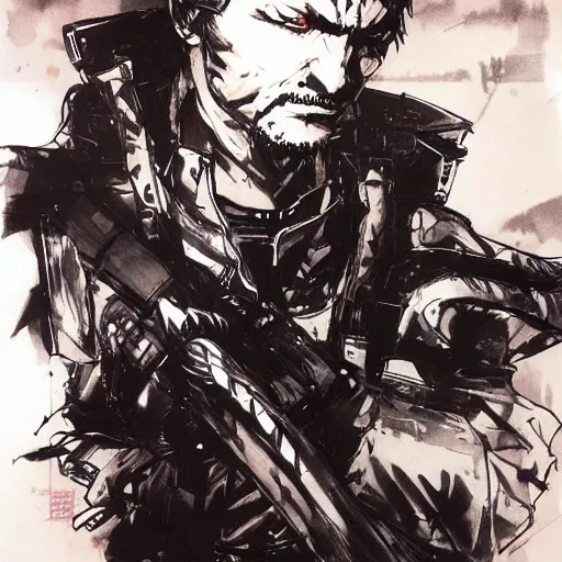 Image similar to soild snake by yoji shinkawa