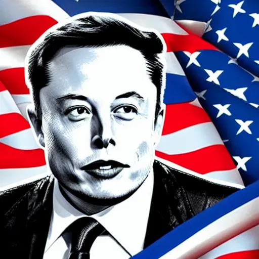 Prompt: us election poster of elon musk