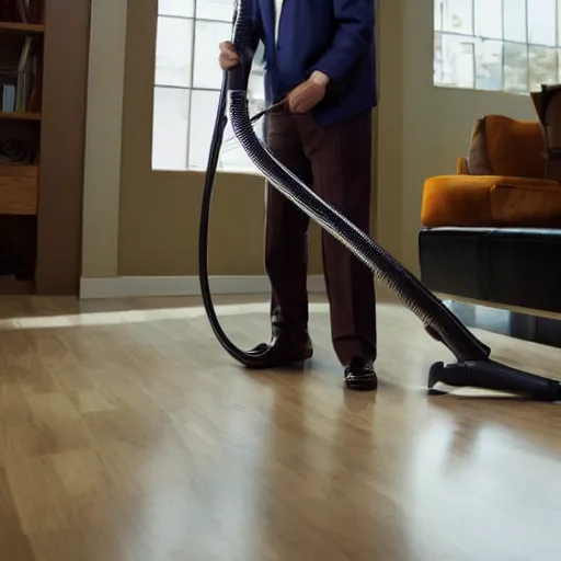 Image similar to saul goodman vacuuming