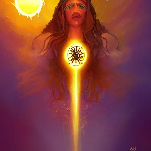 Image similar to sun tarot card, digital painting, ultradetailed, artstation, oil painting, ultradetailed, artstation