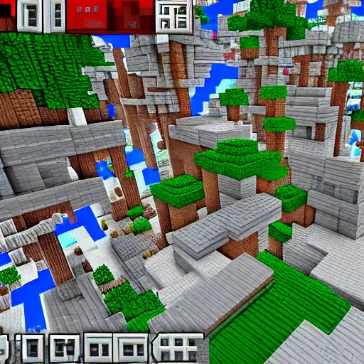 Prompt: Shibuya, Minecraft