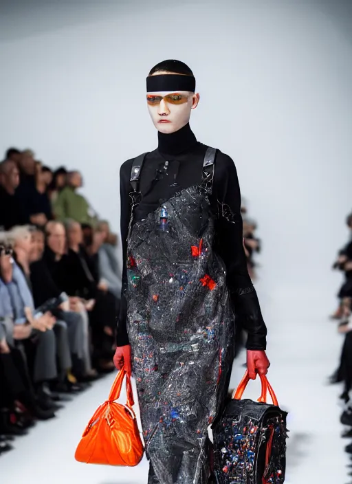 Image similar to hyperrealistic and heavy detailed balenciaga runway show of pinhead, leica sl 2 5 0 mm, vivid color, high quality, high textured, real life