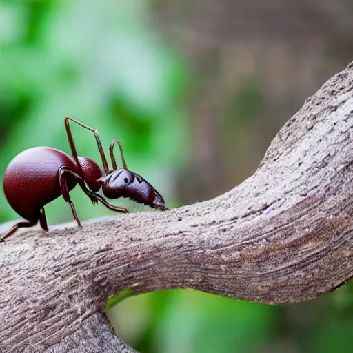 Image similar to a giant ant eating an anteater