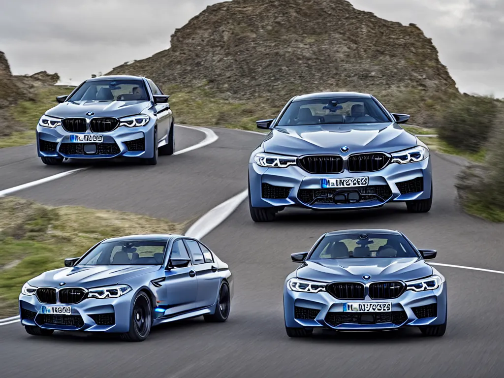 Prompt: “2018 BMW M5 brochure photo, ultra realistic, HD, 8k”