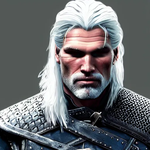 Image similar to anson mount as geralt