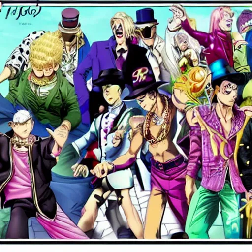 Image similar to jojo's bizarre adventure