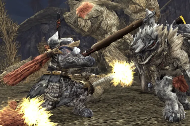 Image similar to joe biden monster hunter screenshot