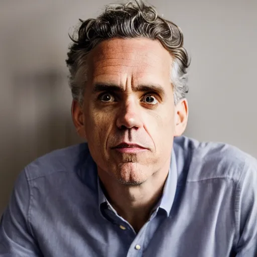 Prompt: Jordan Peterson is cleaning his filthy room, photography