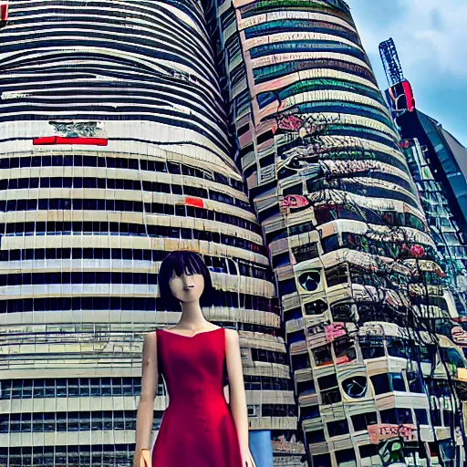 Image similar to anime style taipei 1 0 1