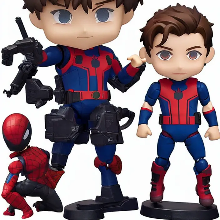 Image similar to tom holland, an anime nendoroid of tom holland, figurine, detailed product photo