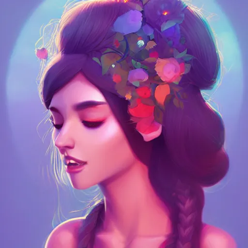 Image similar to portrait of a beautiful hippie, art by lois van baarle and ross tran and sam yang, digital art, high detail, sharp focus, unreal engine 5, trending on artstation, deviantart, pinterest, 4 k uhd image