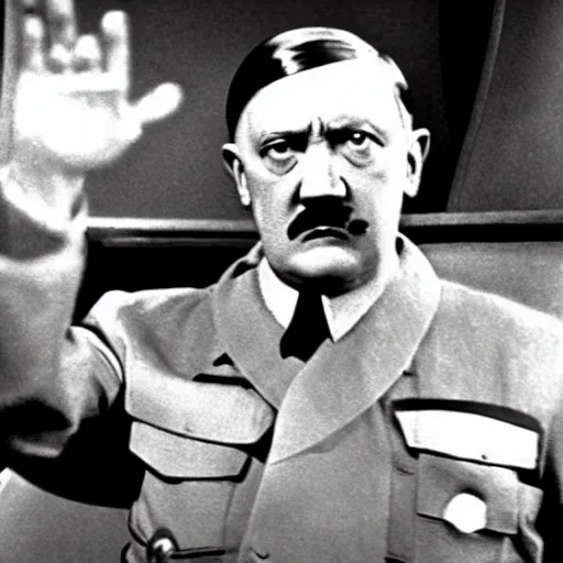 Image similar to A still of Hitler in Star Trek