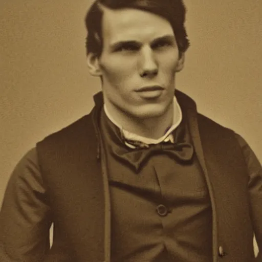 Image similar to jerma, 1800s photo, dark