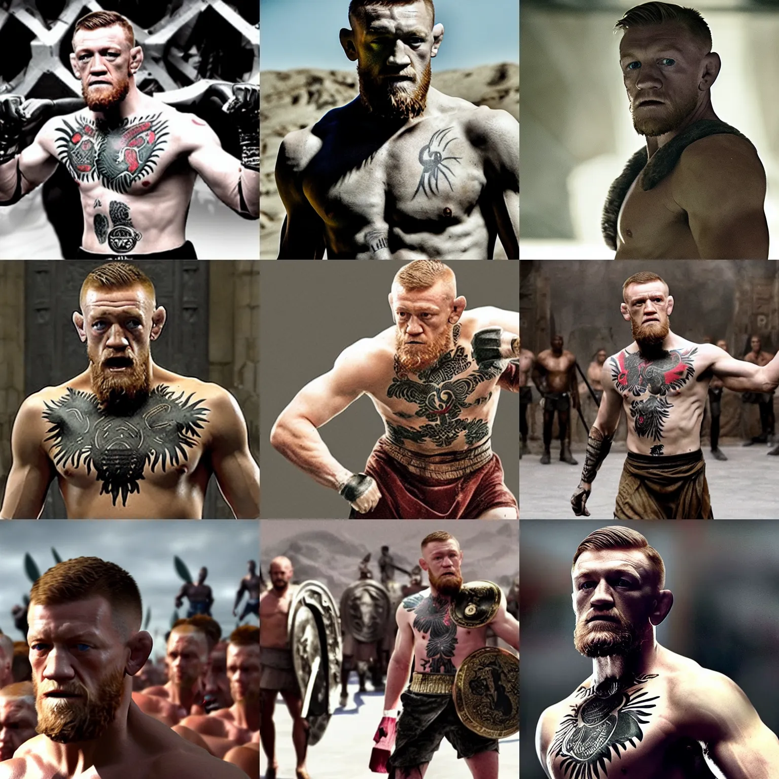 connor mcgregor as a spartan in 300, still from the | Stable Diffusion |  OpenArt