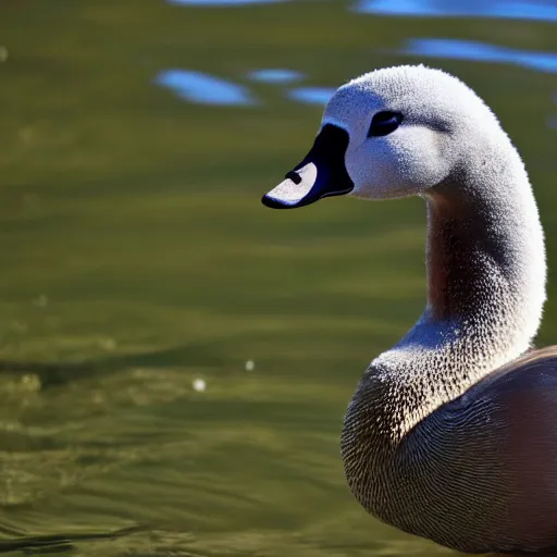 Image similar to eine ente mit einem hut und einer brille