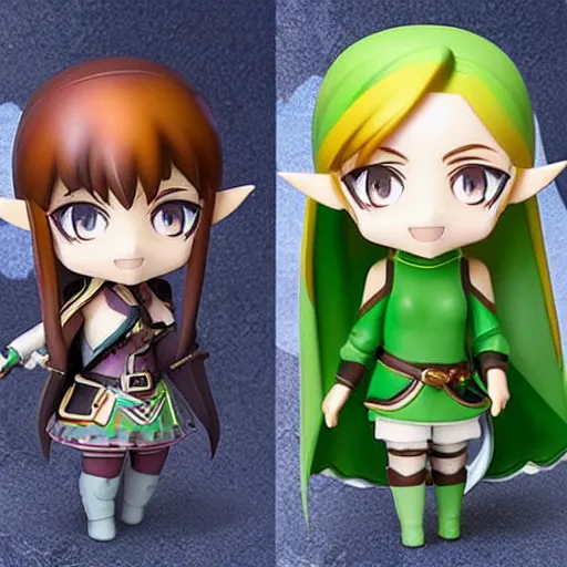 Prompt: beautiful water color concept art of face detailing cute girl in the style of nendoroid and Toon Zelda , anime style, close-up