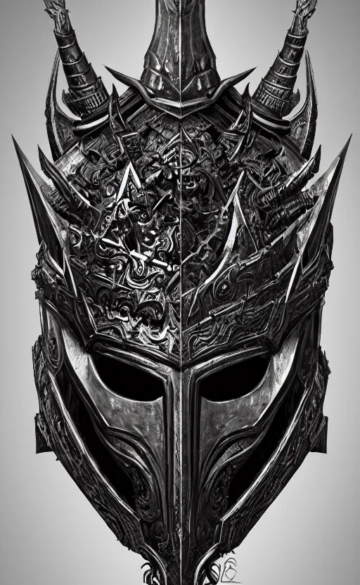 Image similar to portrait of a dark knight god, very detailed ornate helmet, 2 wings, strong complexity, extremely detailed and ornate heavy armor, fantasy, magic, dark, dungeons and dragons, dnd, trending on artstation