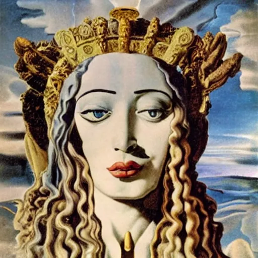 Prompt: goddess of medicine, salvador dali