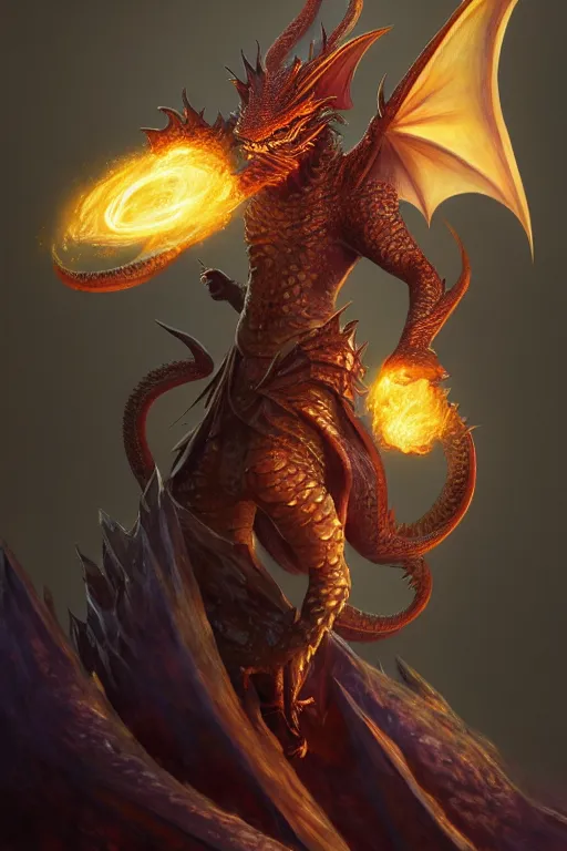 Image similar to epic dragon warlock character design, highly detailed, d & d, fantasy, highly detailed, digital painting, trending on artstation, concept art, sharp focus, illustration, global illumination, ray tracing, realistic shaded, art by artgerm and greg rutkowski and fuji choko and viktoria gavrilenko and hoang lap