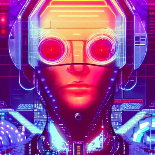 Image similar to a cyberpunk netrunner surrounded by a glowing computer interface, centered in the frame, cyberpunk concept art by Jean Giraud and josan gonzales, digital art, highly detailed, intricate, sci-fi, sharp focus, Trending on Artstation HQ, deviantart, 4K UHD image