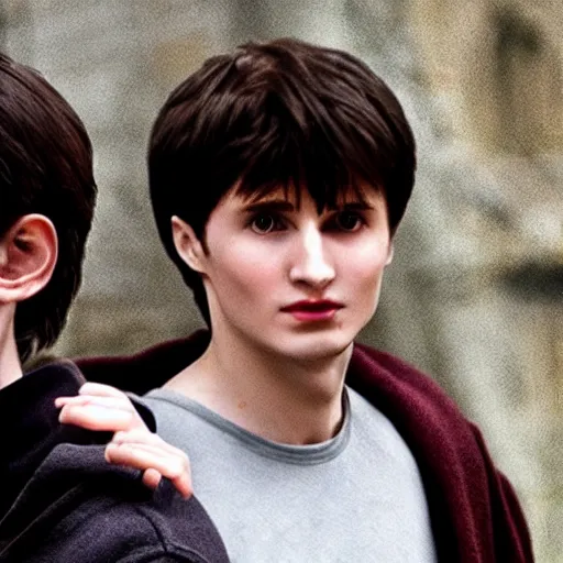 Prompt: harry potter and his best friend, pavel durov, realistic, high details, HD