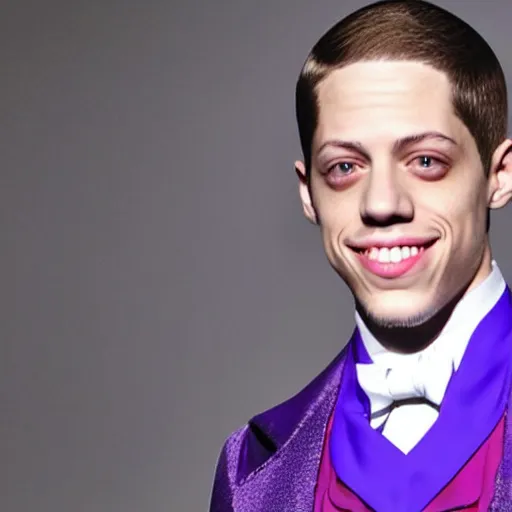 Image similar to Pete Davidson as Willy Wonka 4K quality super realistic