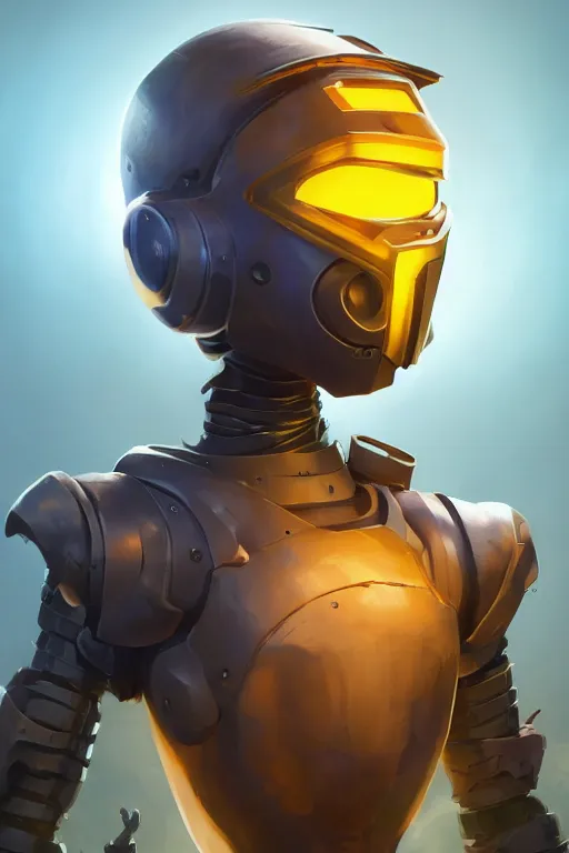 Image similar to epic mask helmet robot ninja portrait stylized as fornite style game design fanart by concept artist gervasio canda, behance hd by jesper ejsing, by rhads, makoto shinkai and lois van baarle, ilya kuvshinov, rossdraws global illumination radiating a glowing aura global illumination ray tracing hdr render in unreal engine 5