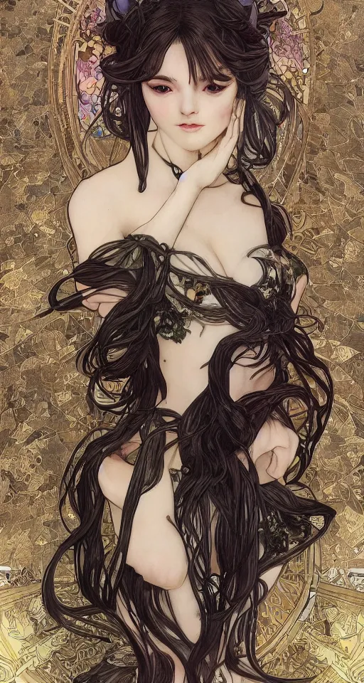 Prompt: 3/4 body portrait of the neko princess by artgerm and H R Giger and alphonse mucha, HD, full body cat concept, soft cat, Human body with cat features, beautiful princess, perfect face, perfect body, 10/10 would dream again, fantasy, intricate, elegant, highly detailed, digital painting, artstation, concept art, smooth, sharp focus, illustration, ray tracing, 4k realistic 3d rendered portrait, soft shading, soft colors, relaxed colors, hyperdetailed, wide angle lens, fantasy