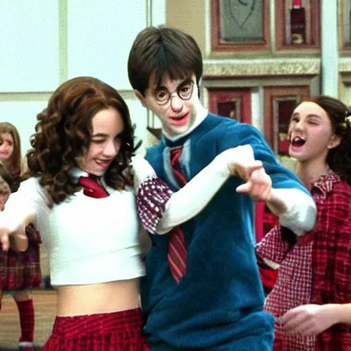 Image similar to harry potter dancing in high school musical
