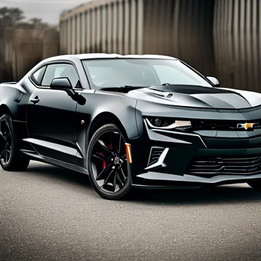 Image similar to Black Chevrolet Camaro LT in Jakarta, Ashpalt 9, Professional Photography, Promotional Photo, 4K