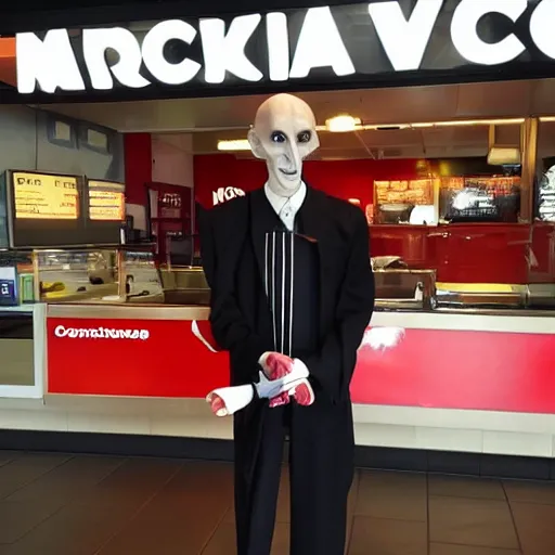 Prompt: count orlok working at maccas