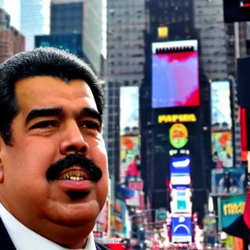 Image similar to Nicolas Maduro in Times Square