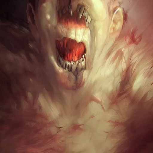 Image similar to monster horror crying out of pain, digital art by mandy jurgens and irina french and heraldo ortega, highly detailed, artstation, cgsociety