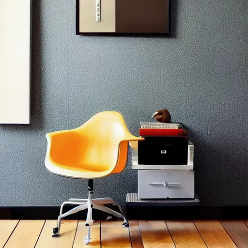 Image similar to an armchair (by eames) inspired by PlayStation 5!!!!!