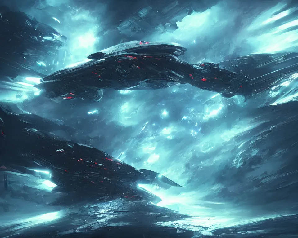 Image similar to the future war between cthulhu and mankind in space, the space warship, dreamy and ethereal, fantasy, intricate, many lightning, cold color, highly detailed, digital painting, anime, artstation, concept art, cyberpunk wearing, smooth, sharp focus, led, illustration.