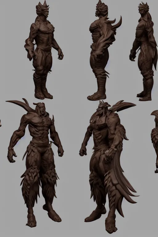 Image similar to a character sculpt by entei ryu