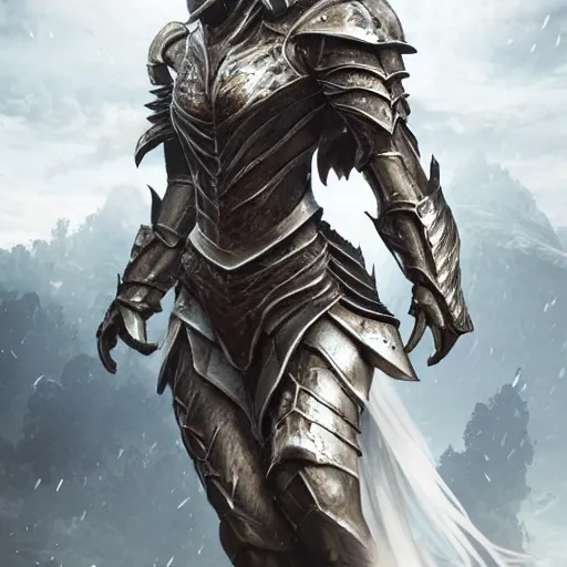 Image similar to highly detailed realistic stunning shot of a beautiful elegant anthropomorphic female dragon knight, doing a majestic pose, armor made of steel, sharp claws and tail, cloak flittering in the wind, high quality, HD octane render, epic cinematography, Artstation, Deviantart, Furaffinity