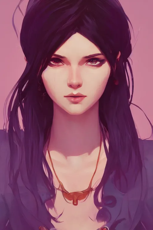 Image similar to portrait of a character from arcane, stylized, cinematic, ambient lighting, 4 k, lois van baarle, ilya kuvshinov, rossdraws, alphonse mucha, jung gi kim, artstation