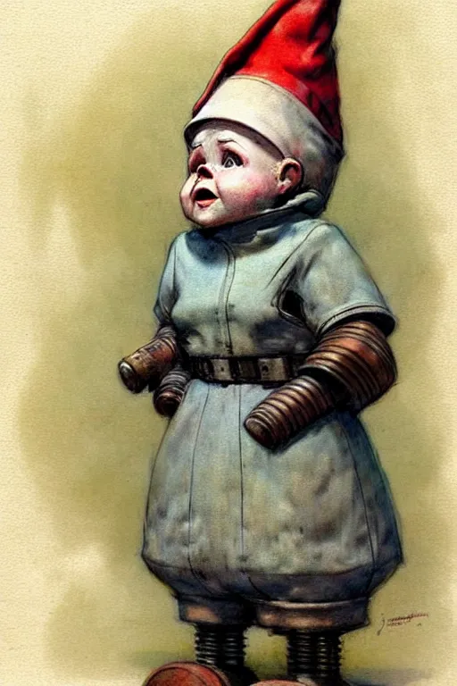 Image similar to ( ( ( ( ( 1 9 5 0 s robot knome baby. muted colors. ) ) ) ) ) by jean - baptiste monge!!!!!!!!!!!!!!!!!!!!!!!!!!!!!!