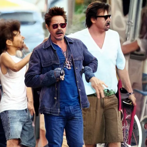 Image similar to robert downey jr starring in weekend at bernies 3.