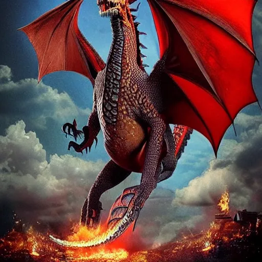 Prompt: morgan freeman riding a dragon that is about to score a goal