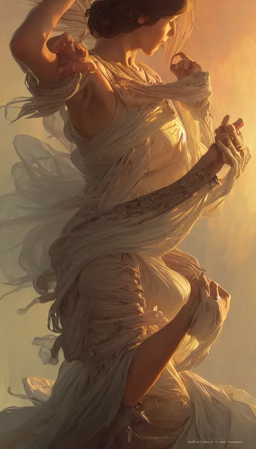 Image similar to choose your destiny, fibonacci, sweaty, insane, intricate, highly detailed, digital painting, artstation, concept art, smooth, sharp focus, illustration, Unreal Engine 5, 8K, art by artgerm and greg rutkowski and alphonse mucha